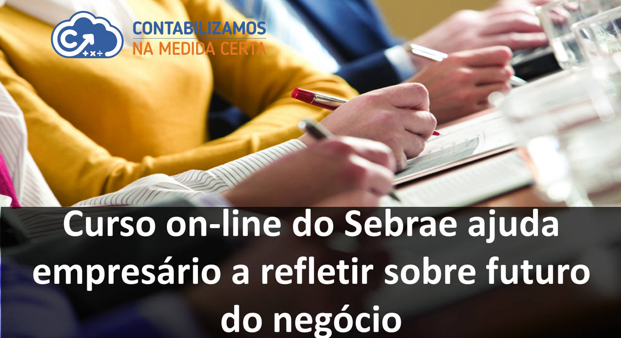 Curso On-line Do Sebrae Ajuda Empresário A Refletir Sobre Futuro Do Negócio