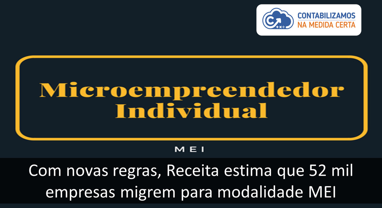 Com Novas Regras, Receita Estima Que 52 Mil Empresas Migrem Para Modalidade MEI